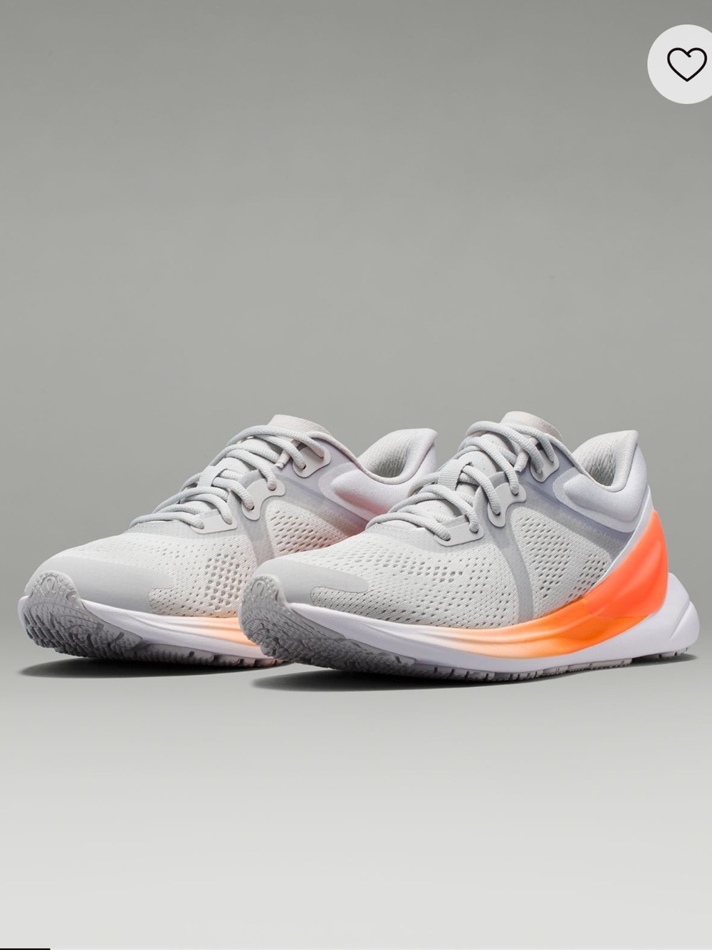 Lululemon Blissfeel Running Shoes Size 9 Vapor Highlight Orange White Sneakers - Picture 2 of 14